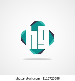 Initial Letter HG Logo Template Design