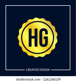 Initial Letter HG Logo Template Design