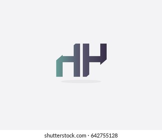 Initial Letter HH logo design