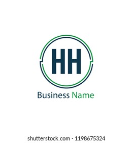 Initial Letter HH Logo Template Design