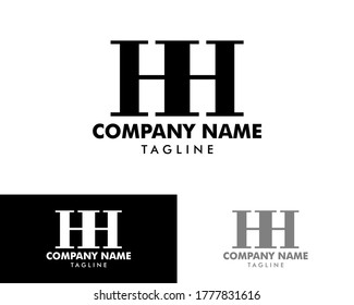 Design der Logo-Vorlage für den Anfangsbuchstaben HH