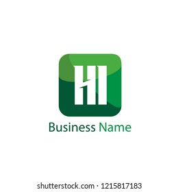 Initial Letter HI Logo Template Design