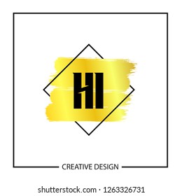 Initial Letter HI Logo Template Design