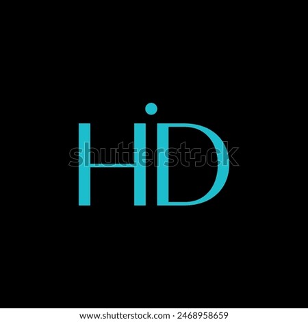 Initial letter Hid Logo design