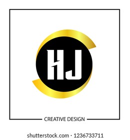 Initial Letter HJ Logo Template Design