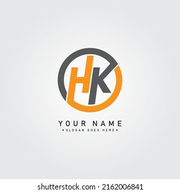 Initial Letter HK Logo - Simple Business Logo