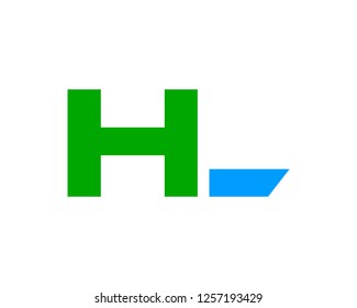 Initial Letter HL Design Logo
