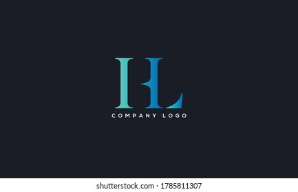 Initial Letter HL or LH Logo Design vector Template. Creative Abstract HL Logo Design Vector Illustration