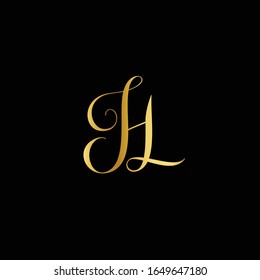 Initial letter HL logo, letter combination logo design for creative industry, web, business and company. - Vector