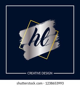 Initial Letter HL Logo Template Design