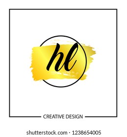 Initial Letter HL Logo Template Design