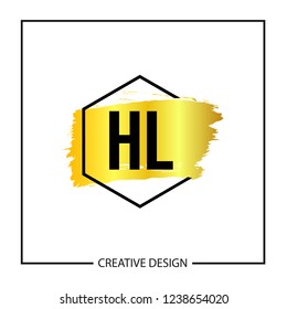 Initial Letter HL Logo Template Design
