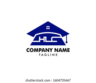 Initial Letter HLC Home Schooling Logo Designs Template