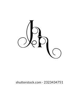 Initial Letter hn Logo Design kreativ