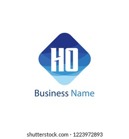 Initial Letter HO Logo Template Design