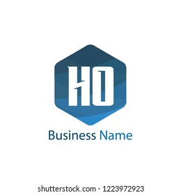 Initial Letter HO Logo Template Design