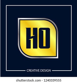Initial Letter HO Logo Template Design