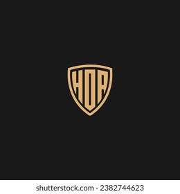 Initial Letter HOP Logo Simple Business Logo,
