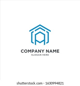 Initial letter A house logo icon design minimalist monogram building property real estate symbol concept vector
creative home smart logo detailing with clean background