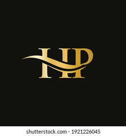Initial Letter HP Linked Logo for business and company identity. Modern Letter HP Logo Vector Template with modern trendy