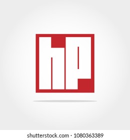 Initial Letter HP Logo Design