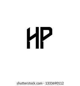 Initial Letter Hp Logo Design Stock Vector (Royalty Free) 1333690112 ...