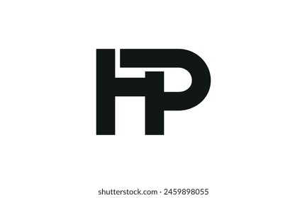 Anfangsbuchstabe HP Logo Design. HP Logo Design. Kreatives und modernes HP Logo.