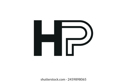 Anfangsbuchstabe HP Logo Design. HP Logo Design. Kreatives und modernes HP Logo.