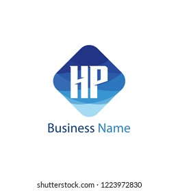 Initial Letter HP Logo Template Design