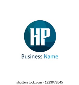 Initial Letter HP Logo Template Design