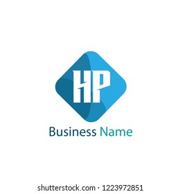 Initial Letter HP Logo Template Design