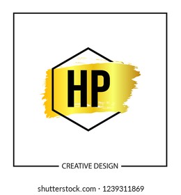 Initial Letter HP Logo Template Design