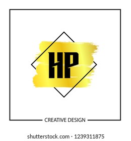 Initial Letter HP Logo Template Design