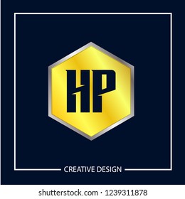 Initial Letter HP Logo Template Design