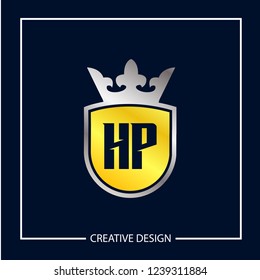 Initial Letter HP Logo Template Design