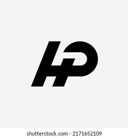 Initial Letter Hp Monogram Logo Design Stock Vector (Royalty Free ...