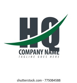 Initial Letter HQ Overlapping Logo