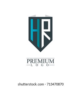 Initial Letter HR Company Design Logo Template