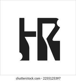 
Initial letter hr logo design creative modern symbol icon monogram