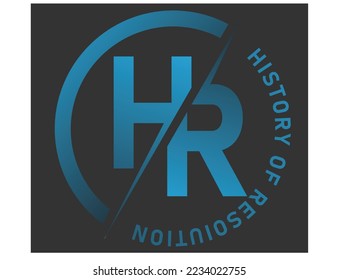 Initial Letter HR Logo type Company Name, Tom Lane on Instagram Earlier this year  created this letter monogram for a streetwear brand  Monogram HR  logo design, Monogram letters and Text.