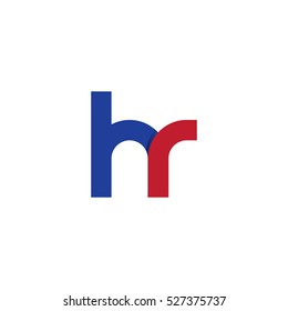 Initial Letter Hr Rounded Lowercase Logo Stock Vector (Royalty Free ...