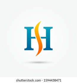 Initial letter HS asbtract logo icon vector template. business logo concept vector illustration. Design element. icon or symbol template