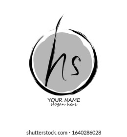 Initial Letter hs Logo. Modern and Simple Logo Design for companies or templates