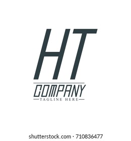 Initial Letter HT Design Logo