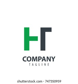 Initial Letter HT Design Logo