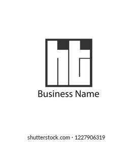 Initial Letter HT Logo Template Design