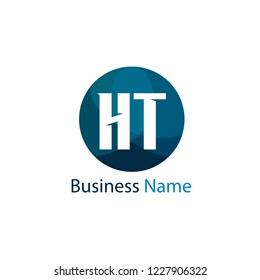 Initial Letter HT Logo Template Design