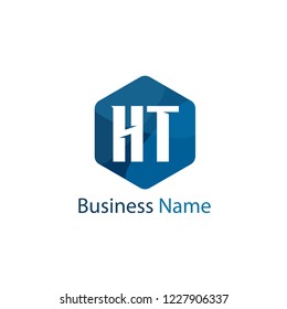 Initial Letter HT Logo Template Design