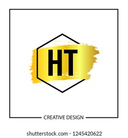 Initial Letter HT Logo Template Design
