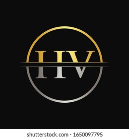 Initial Letter HV Business Logo Design vector Template. Abstract Letter HV logo Design